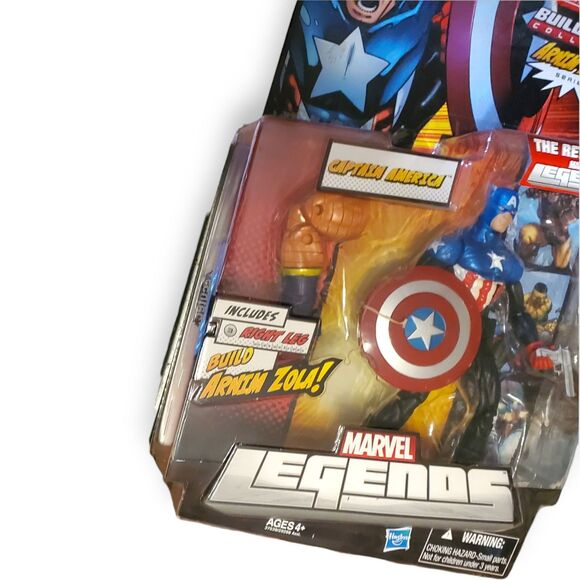 Marvel Legends Bucky Captain America 6" Figure 2011 Arnim Zola BAF NIP Hasbro - Picture 12 of 12